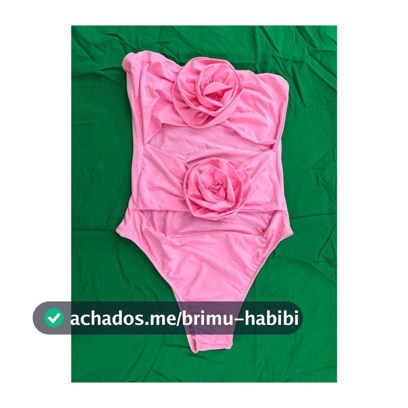Body Combinação com Aplicação Floral Feminino em Suplex