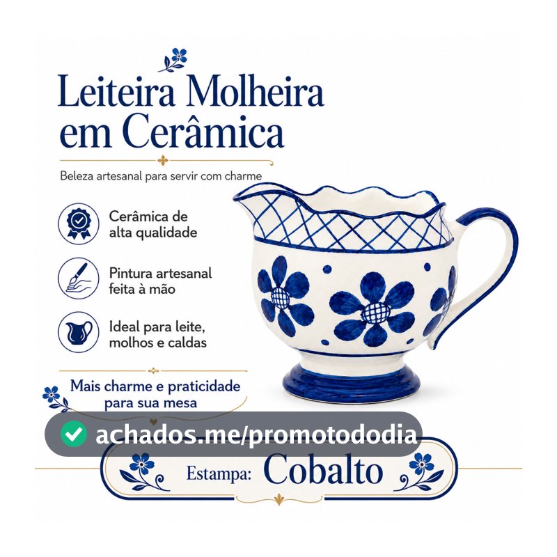 Leiteira Molheira Cerâmica Artesanal Jarra Louça Mesa Posta Presente Cozinha Molhos Sopa Caldos Café