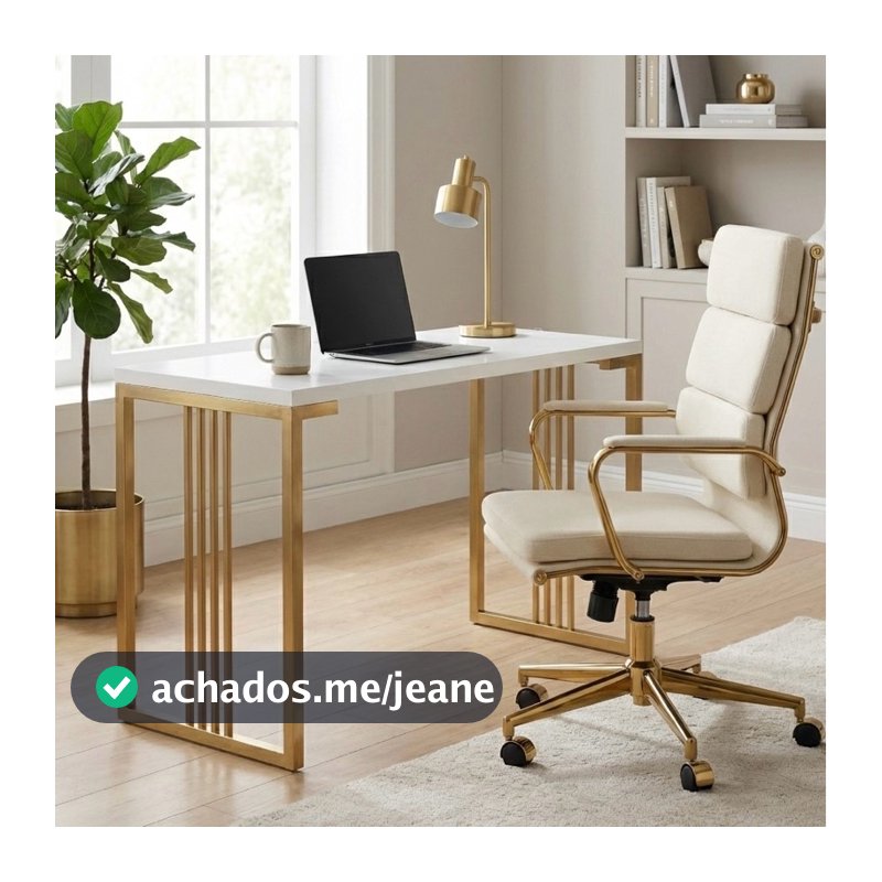 Mesa para escritório em mdf e ferro 70cm ou 1,10m moderno design