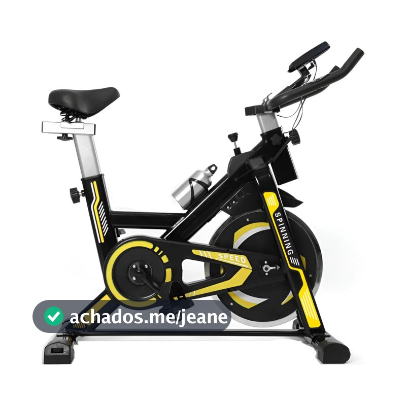 Bicicleta Spinning Ergométrica Exercício Profissional Monitor suporta até 150kg Academia 1.90m