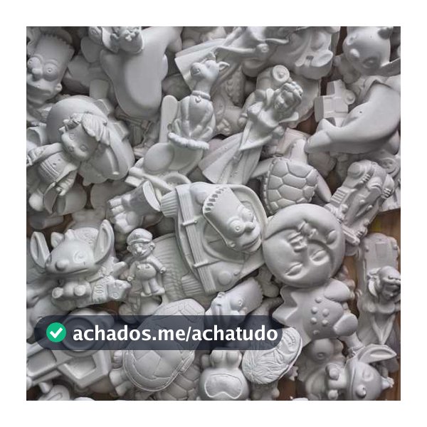 KIT 50 PEÇAS GESSO CRU PINTURA INFANTIL PARA CRIANÇAS SORTIDO MENINO E MENINA DIVERSÃO E CRIATIVIDADE