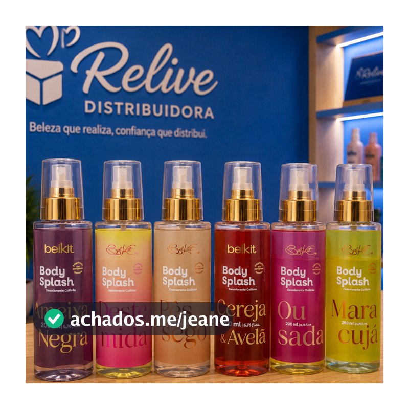 KIT 12 und Body Splash BELKIT FEMININO - 200ml - Perfume Colonia Desodorante Corporal Alta Fixação