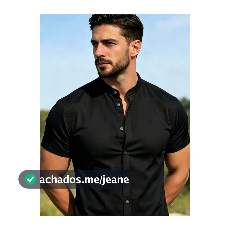 Camisa Social Masculina Gola Padre de Luxo Com Manga Curta Slim Fit Crepnho Tecido Premium