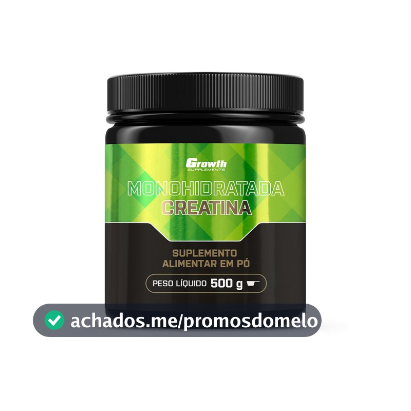 Creatina Monohidratada - Growth Supplements - Sem sabor em pó