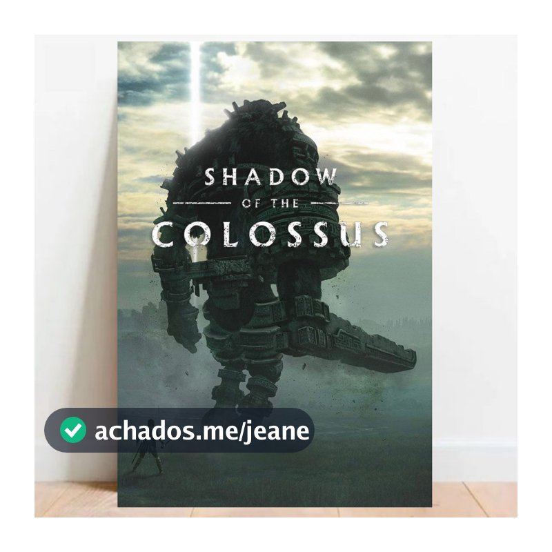 Quadro Placa Decorativo geek Gamer Shadow Of The Colossus geek world 04