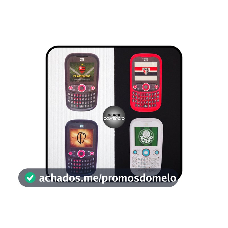 Kit Celular ZTE Personalizado de Time - Novo lacrado 100% Original - Nf-e