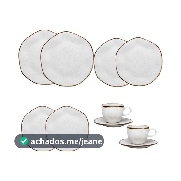 Conjunto De Jantar 10 Peças Ryo Maresia Oxford