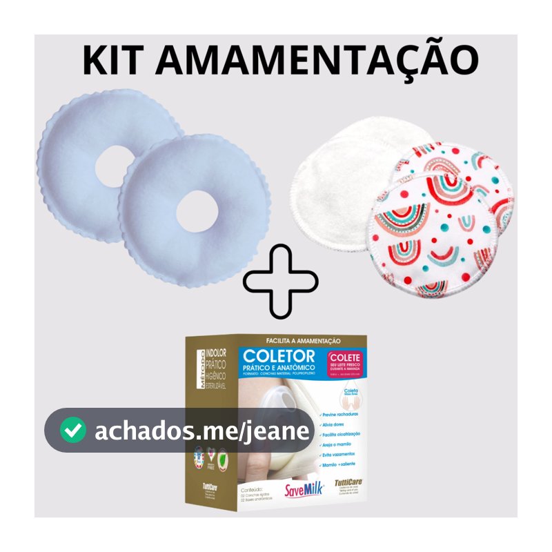 ROSQUINHA + ABSORVENTE + CONCHA AMAMENTAÇÃO