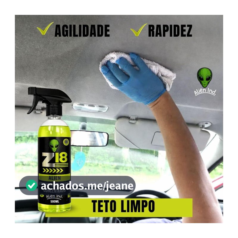 Limpador Multiuso Z18 Concentrado Alien Ind Tira Manchas Limpa Tudo 500Ml + Borrifador