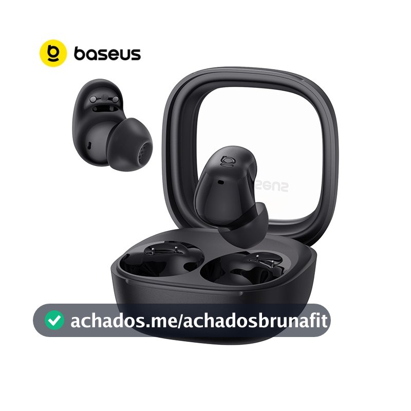 Fone de Ouvido Stereo Baseus WM01/WM02s TWS Wireless 5.3 Bluetooth Controle Touch com cancelamento de ruído