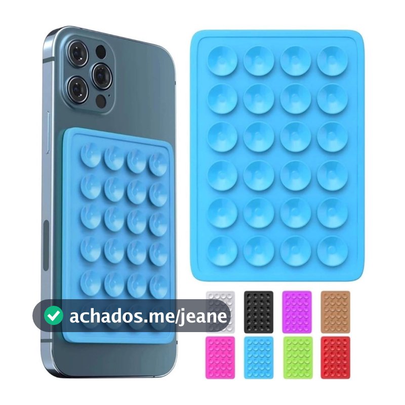Suporte De Silicone Com Ventosa Para Capinha Celular sucção premium