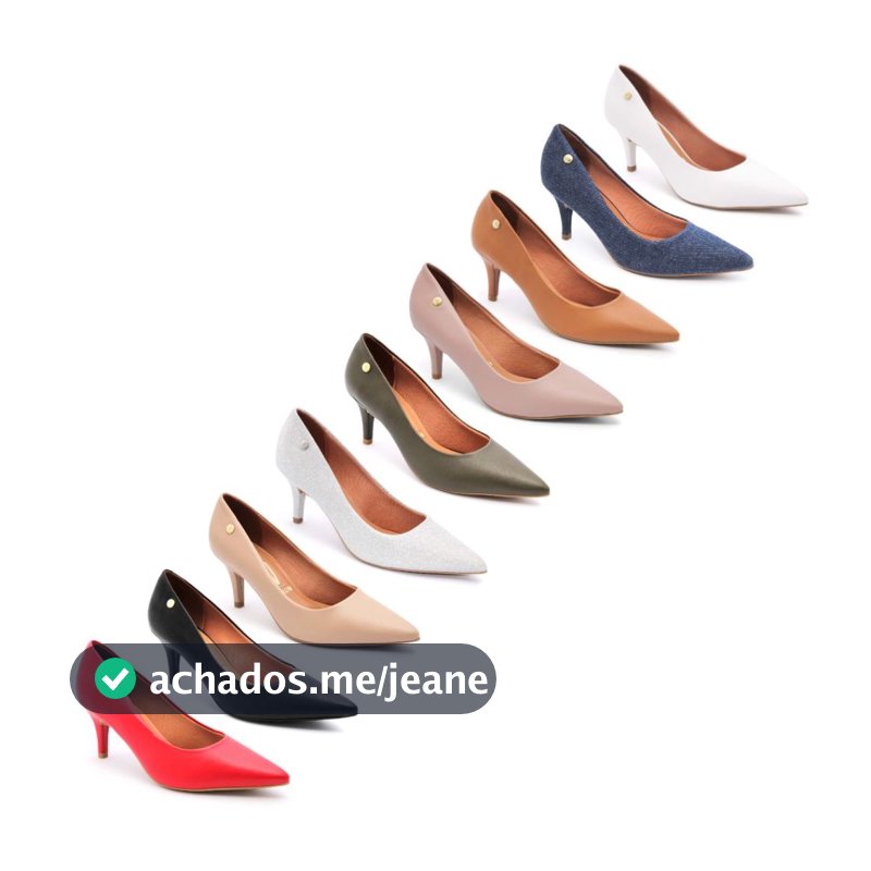Scarpin Vizzano Feminino Salto Baixo Fino Macio Original 1185