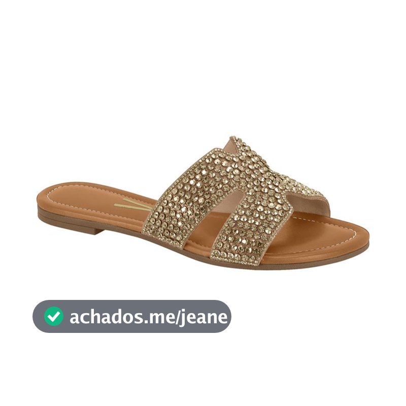 RASTEIRINHA VIZZANO 6371-1005/1105 H BRILHO CONFORTAVEL ORIGINAL ESTILOSA BONITA LINDA CASUAL PRAIA