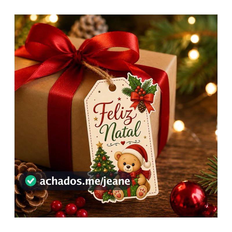 30 a 100 Tag Feliz Natal 4x7 cm para Presentes e Lembrancinhas de Natal