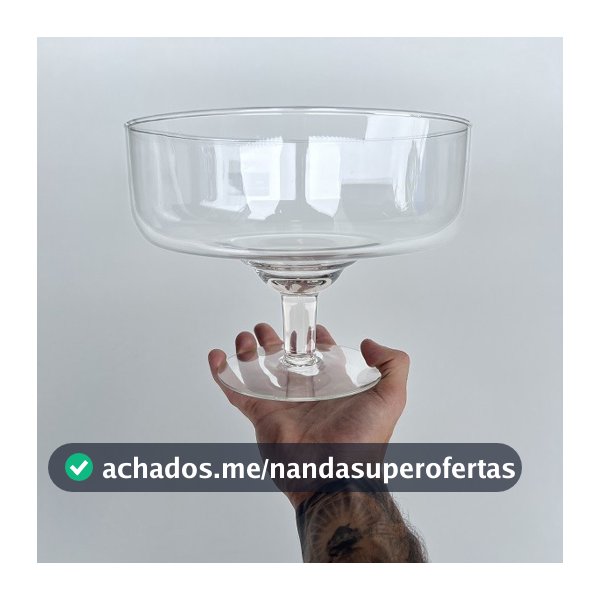 Taça de Vidro Asthurias Sobremesa Doces para Decoração ou Arranjo Florais 3 Litros