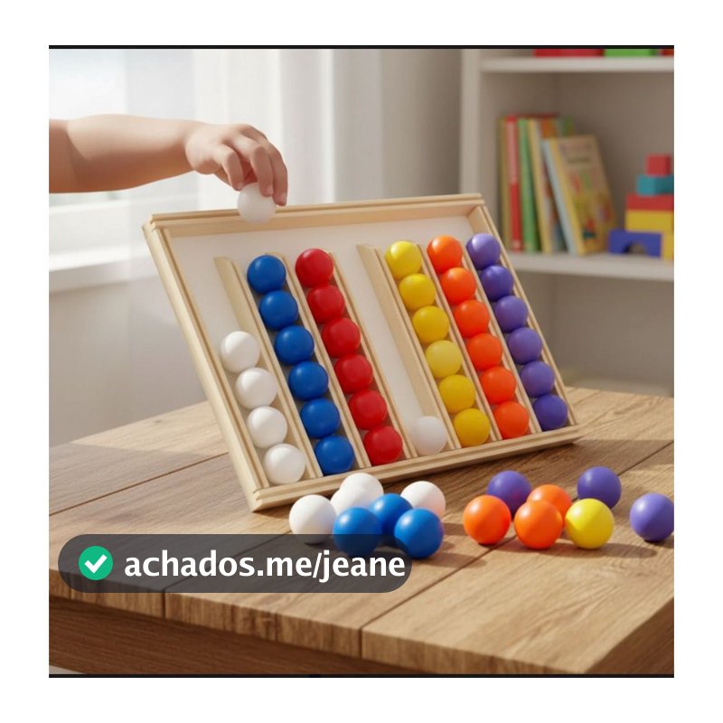 Jogo de Tabuleiro Desafio da Bolinhas Color Educacional Sensorial Interativo Crianças e Adultos
