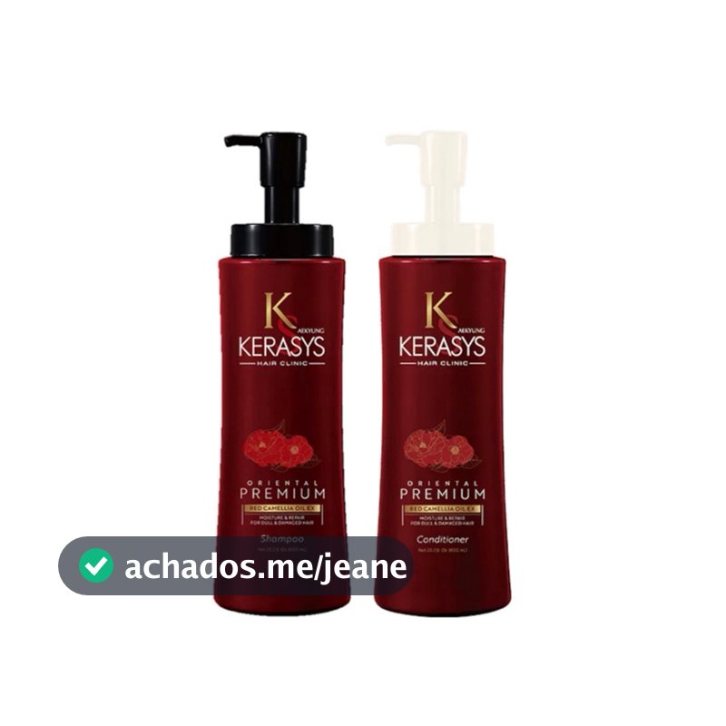 Kerasys - Oriental Premium Red Camellia Oil EX DUO PRO (Shampoo + Condicionador 600ml)