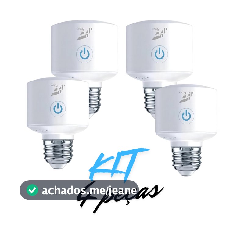 Soquete Lâmpada Inteligente Bocal E-27 Rosca Wifi Automação Bivolt Alexa Google