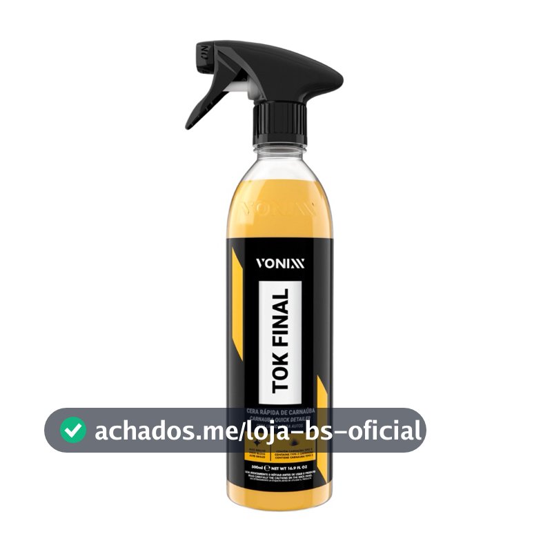 Vonixx Tok Final Cera Líquida Carnaúba Proteção Automotiva 500ml