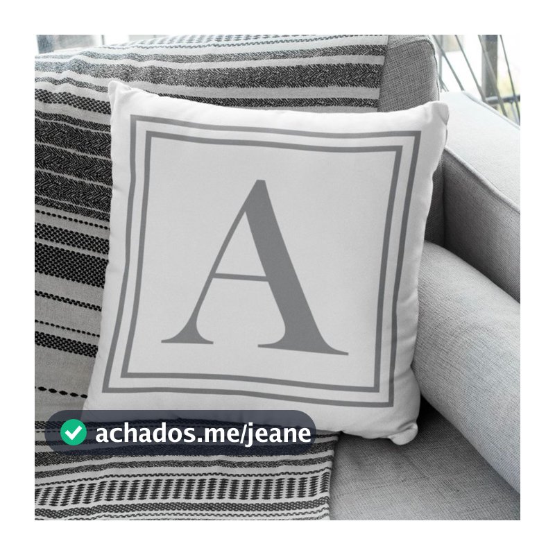 Capas De  Almofada Decorativa Almofada Para Sala Cama de Casal Com Inicial Personalizada Minimalista Capas de almofada