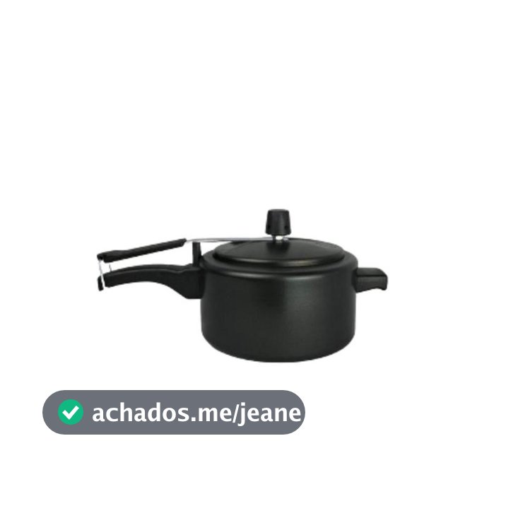 Panela de Pressão 2,5 litros Antiaderente- Pequena- Cor Preto e Cereja