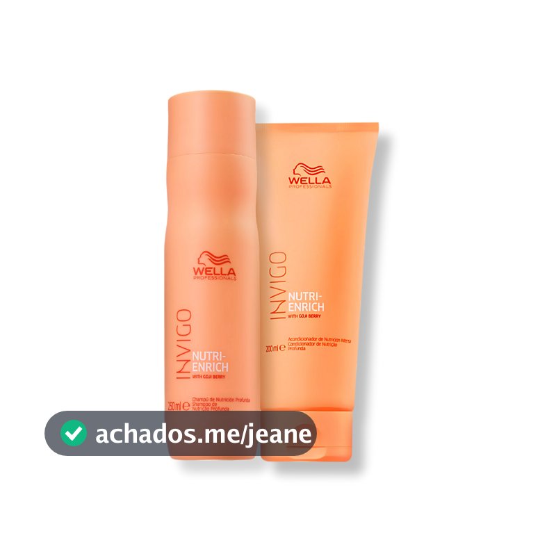 Kit Wella Professionals Invigo Nutri-Enrich - Shampoo 250ml e Condicionador 200ml