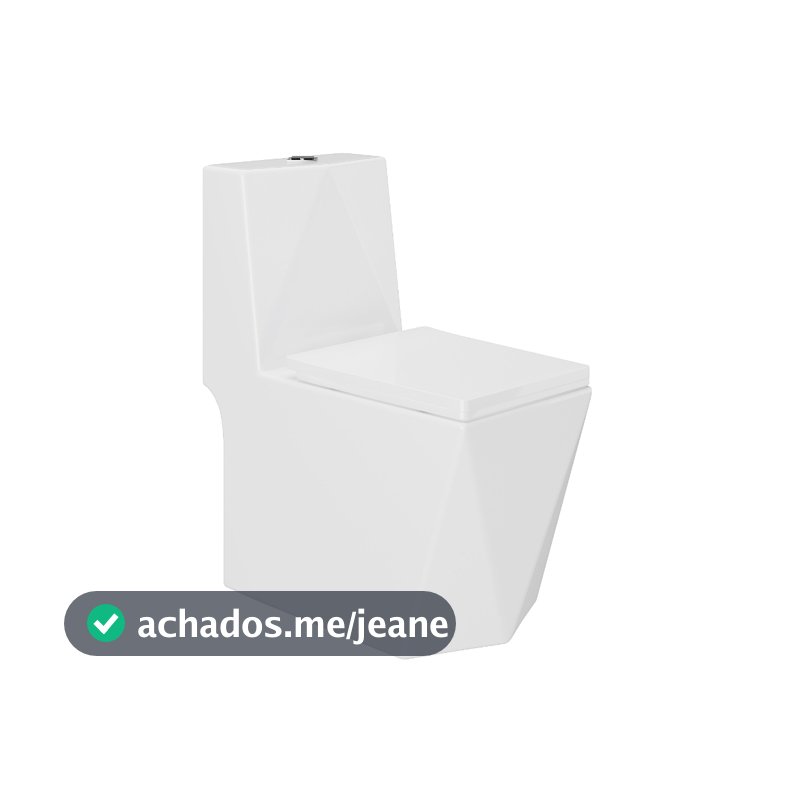 Vaso Sanitário Monobloco Cerâmica Modelo Diamante - VAB0005 Tubrax