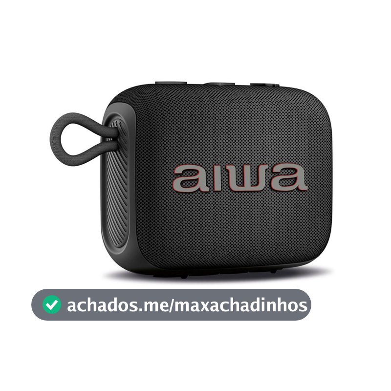 Caixa de Som AIWA AWS-SP-07-B Bluetooth 7W RMS IPX5