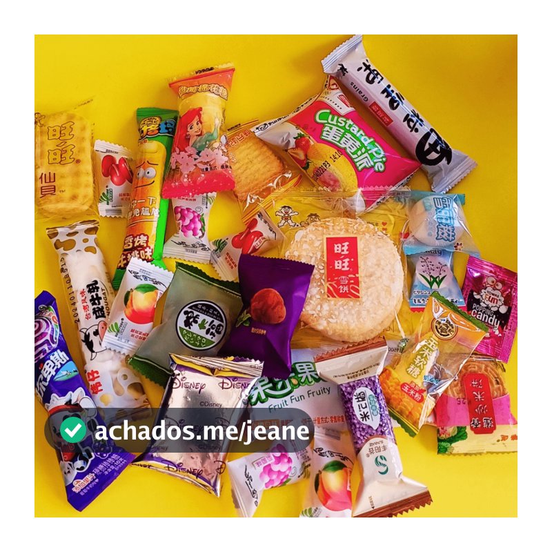 Kit doces Comidas Coreanos e Japoneses diferentes (balas diferentes, salgadinhos, chocopie, koala)