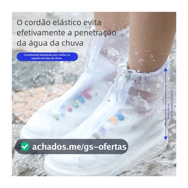 Capa de Sapato Silicone Impermeável - Antiderrapante Unissex | Uso Interior e Exterior
