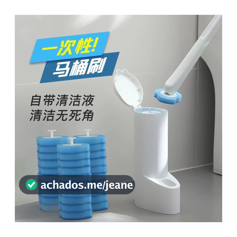 Escova descartável Para Vaso sanitário e Parede Banheiro