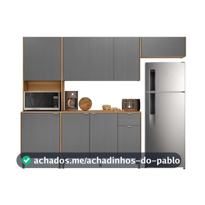 Armário De Cozinha Completa 9 Portas 1 Nicho Surya