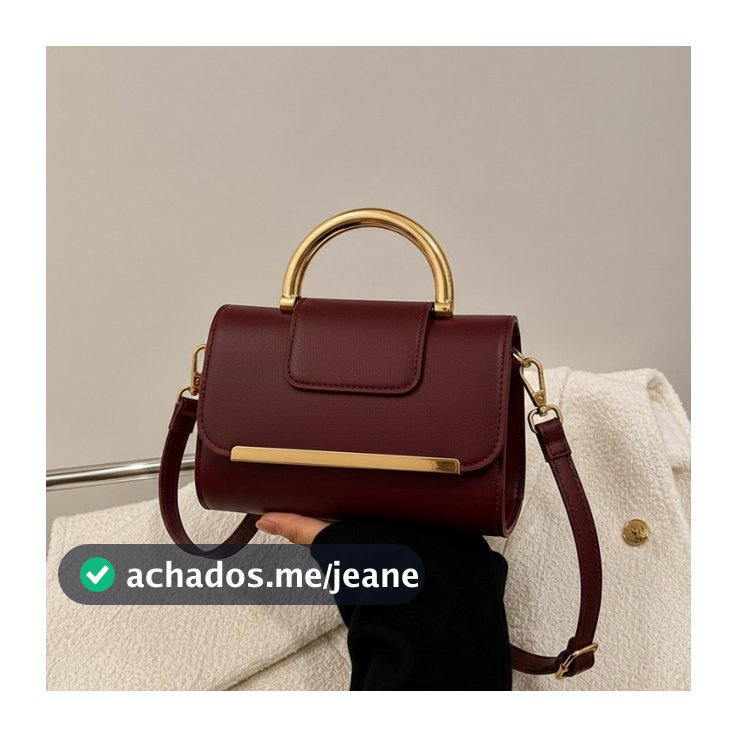 Bolsa feminina casual elegante com desgin moderno , com detalhes em dourado