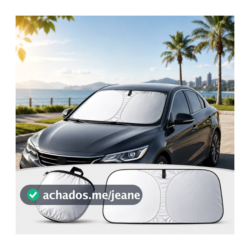 Protetor Solar Para-brisa Carro Quebra Sol Retrátil Dobrável UV Painel Universal Guarda Sol
