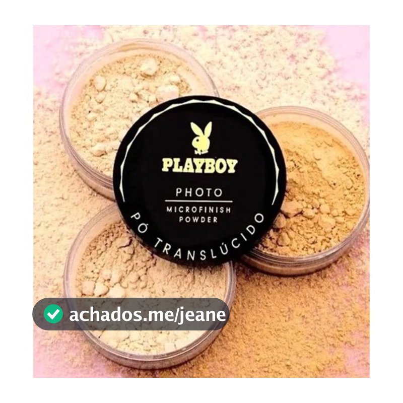 pó translúcido powder zart makeup pó de banana fixador Play boy PB-1033