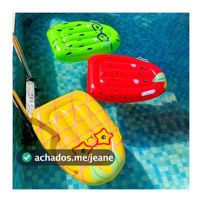 Prancha Boia Estampa Frutas Inflável Infantil Criança Piscina Praia