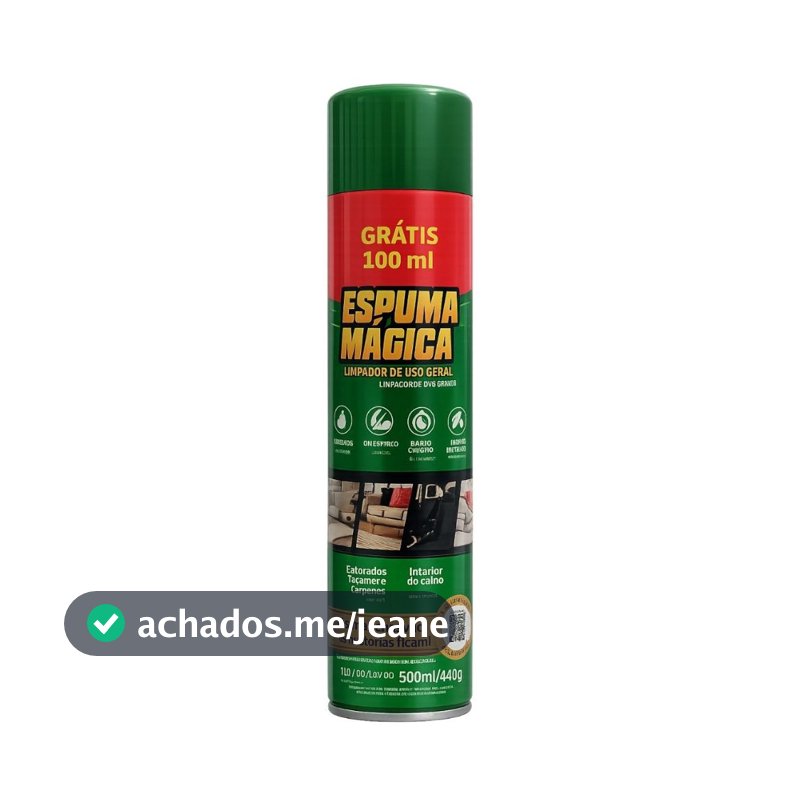 Espuma Magica Spray Limpa Seco Proauto 400 ML + 100 ML Grátis