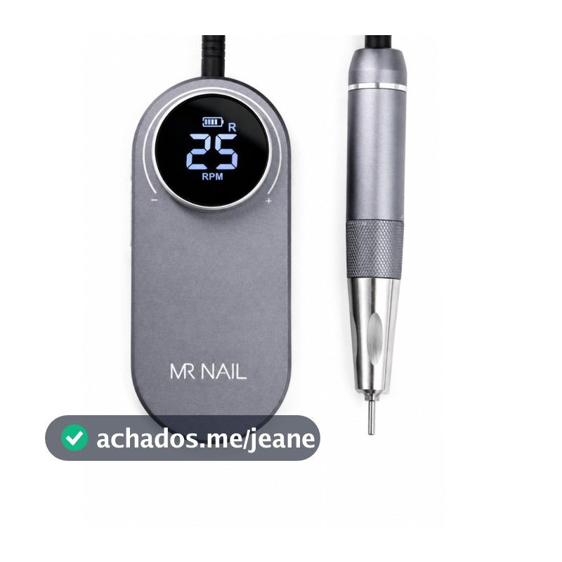 Lixadeira Motor MR Nail Unhas Coreless 25000rpm Portátil Profissional Manicure Designer