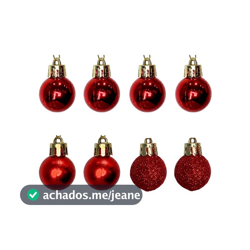 Kit Mini Bolas 2,5cm Enfeite Decorar Pendurar Árvore Natal