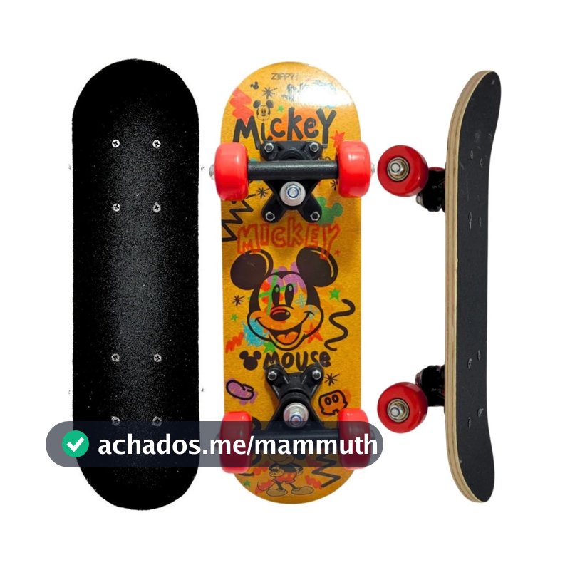 Mini Skate Infantil CURB Para Iniciantes Kids Esporte Brinquedo Resistente Até 90kg De 43cm Sortidos