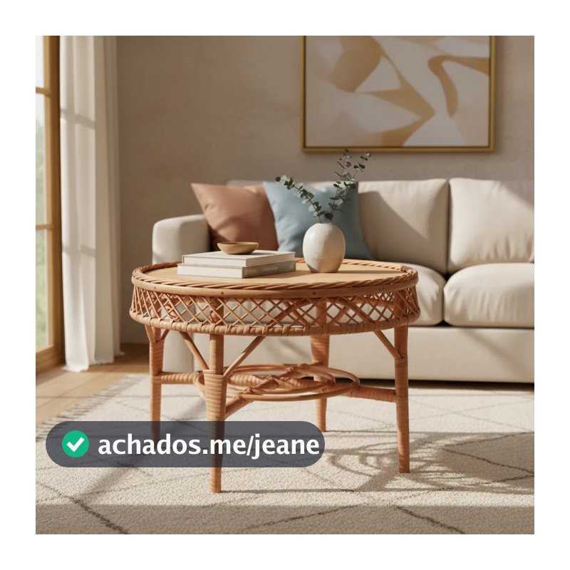 Mesa De Centro Primavera Vime Natural 40cm Decoração Festas Eventos Produto Artesanal