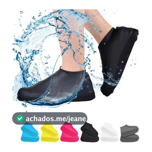 Capa Chuva Sapato Tênis Moto Protetor Silicone Calçado Top Para Máxima Proteção Pés Motoqueiro Motoboy Unissex Galocha Cano Longo Versátil Durável Flexível Leve Impermeável Antiderrapante Resistente Lavar Quintal Banheiro Água Lama Colorido Jovem Adulto