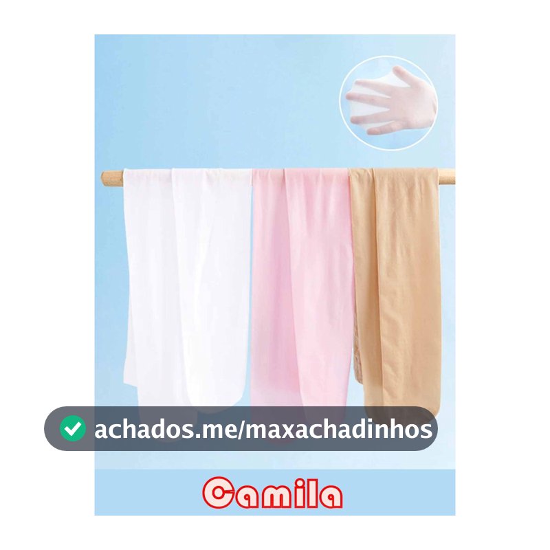 Meia calça Fio 20 lisa Infantil de   Festa E Dança Camila 620