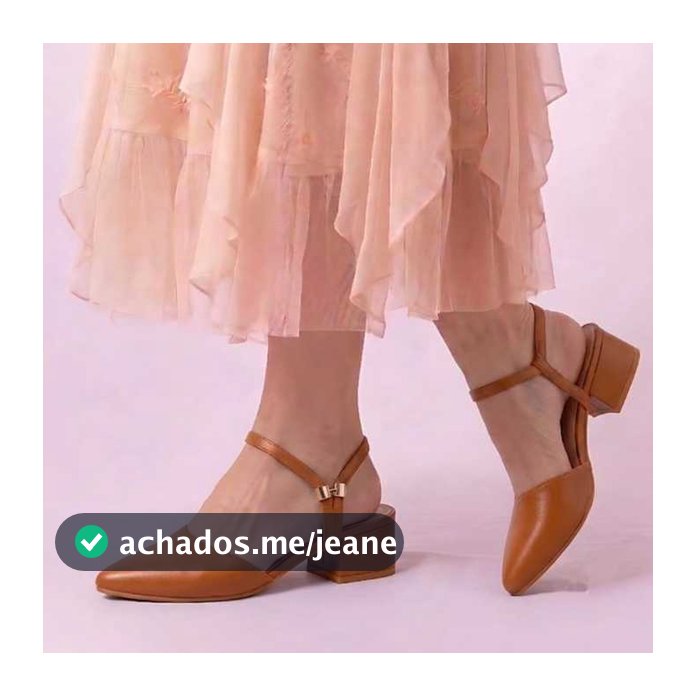 Sapato Feminino Scarpin Sapatilha Bico Fino Traseiro Aberta Salto Luxo Formal Gospel Evangelico