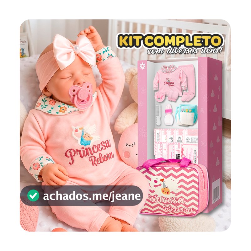 Boneca Bebê Reborn 100% Silicone Realista Promoção Imperdível