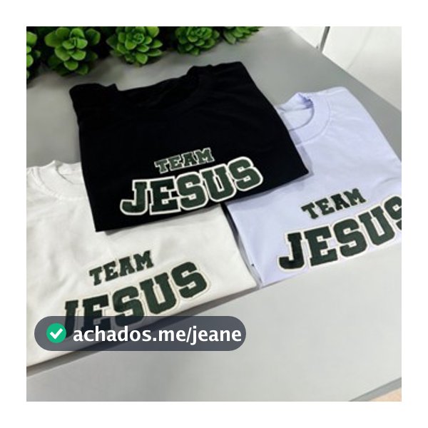 Camiseta Team Jesus Oversized Streetwear Camisa Masculina 100% Algodão  Jesus Cristo