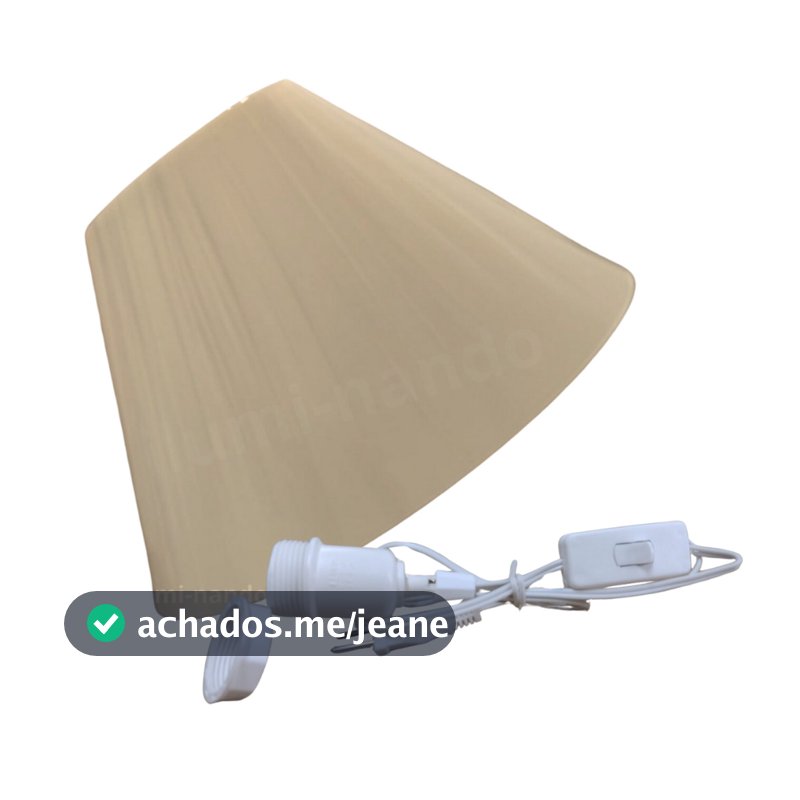 Cúpula para Abajur Completo Artesanato Quarto Sala