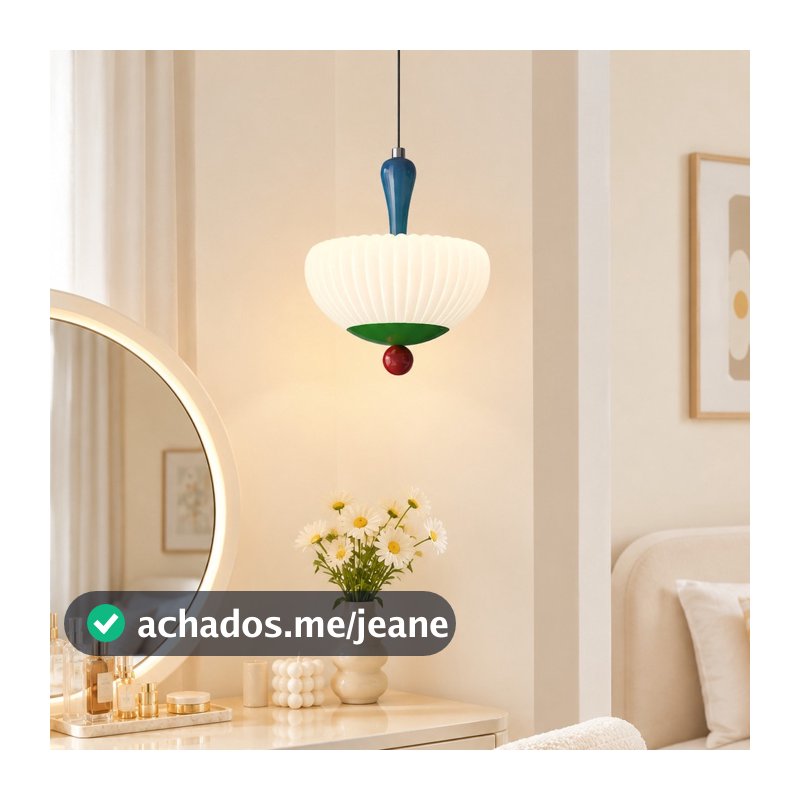 Pendente Pequeno Estilo Creme Dopamine Colorido Para Quarto Restaurante Corredor