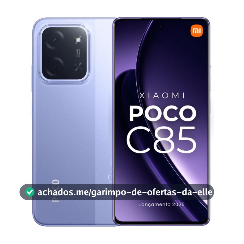 Smartphone Xiaomi Poco C85 256GB / 128GB Versão Global NFC Envio Imediato (COM PELÍCULA DE CORTESIA)