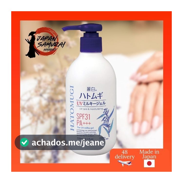 Reihaku Hatomugi UV Milky Gel  250ml-Direto Do Japão